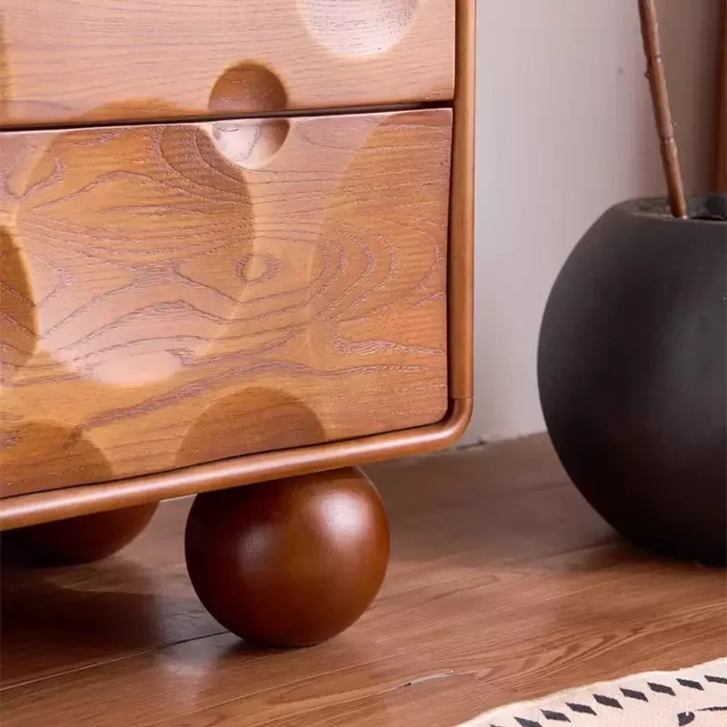 خزائن خشبية صلبة باللون الرمادي، خزانة ملابس لغرفة النوم، أريكة جانبية، أدراج فرنسية #4