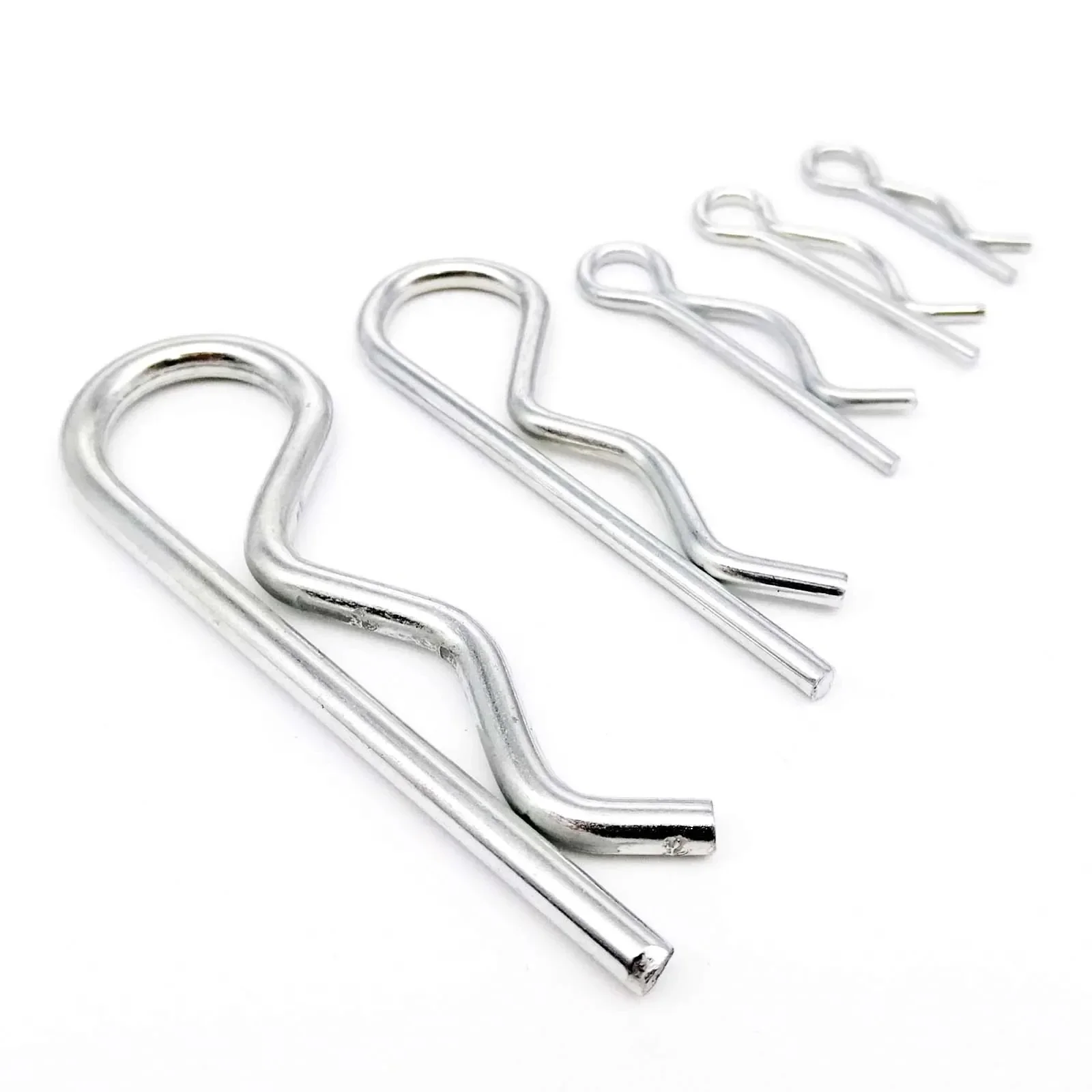 M1 M1.2 M1.6 M1.8 M2 M2.5 M3 M4 M5 M6 M7 Steel R Type Spring Cotter Pin Wave Shape Split Clip Clamp Hair Tractor Pin for Car