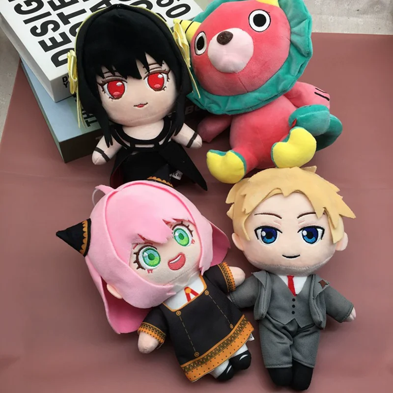 20cm Anya Forger Peluche Anime Spy X personaje familiar Peluche suave Linda muñeca Cosplay Prop decoración del hogar para niños regalos para fanáticos