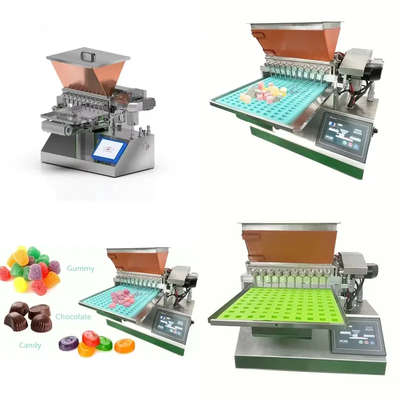 New Manual Desktop Fudge Storage and Mini Chocolate Hard Candy Maker 110V 220V 4-10 Mould Min Capacity for Home Kitchens