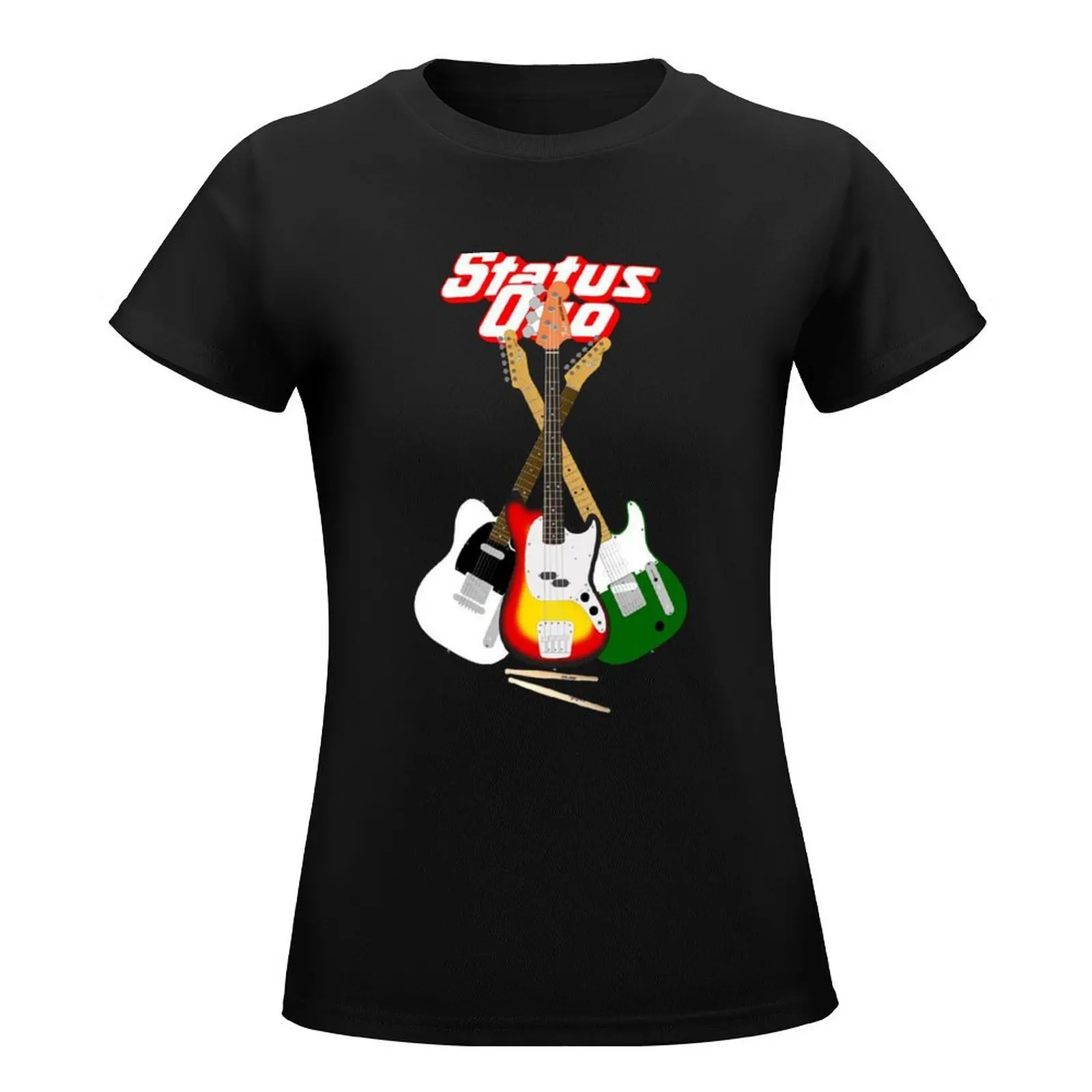 Status Quo T-Shirt funnys Female clothing graphic t-shirts for Women