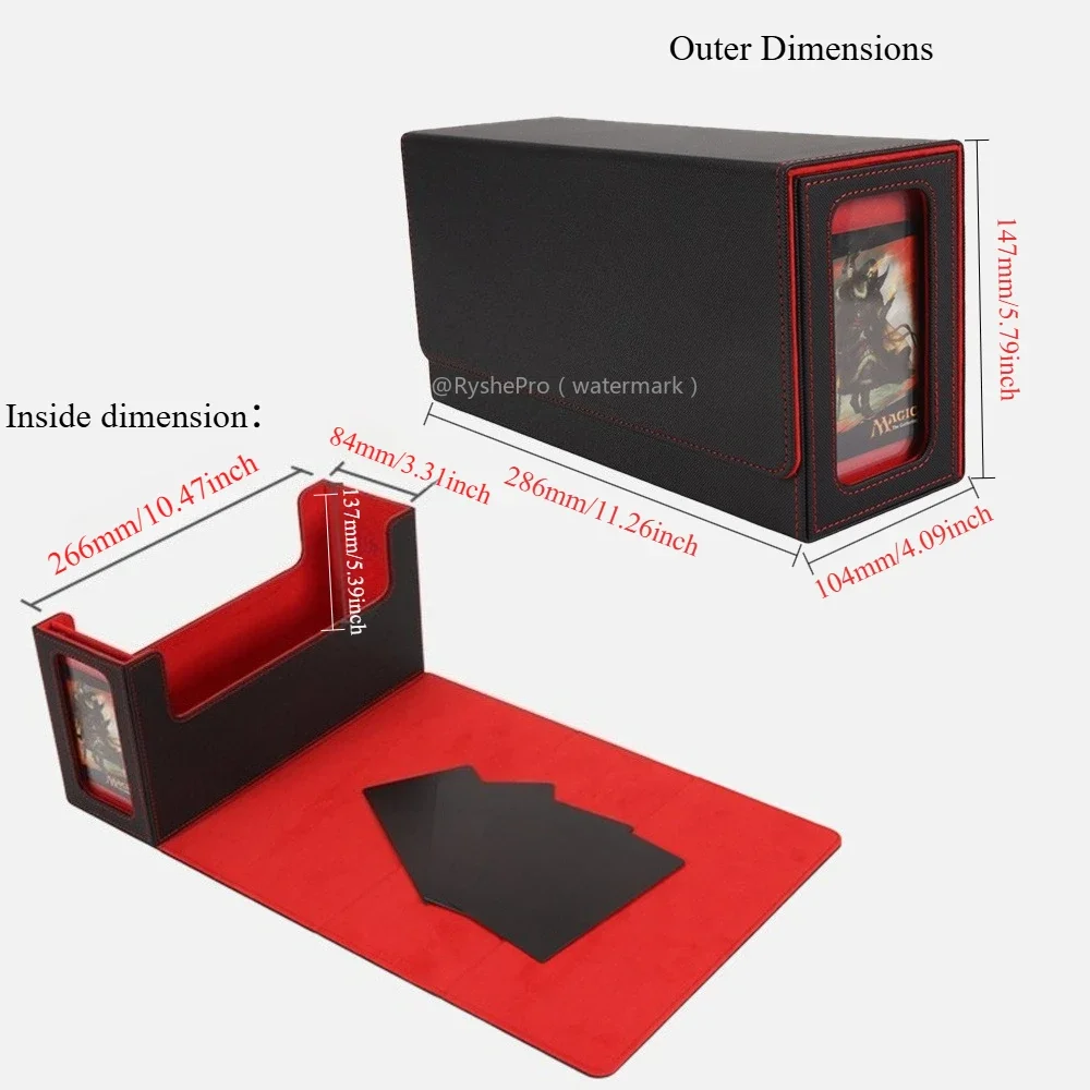 PU Leather Graded Card Case PSA Graded Card Storage Case Compatible with PSA Baseball Football Game Card Trading Card Holde