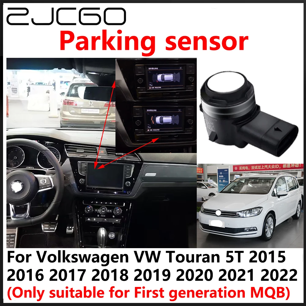 

ZJCGO OEM Front Rear Reverse Parking Sensor PDC Car Reversing AID System For Volkswagen VW Touran 5T 2015~2022