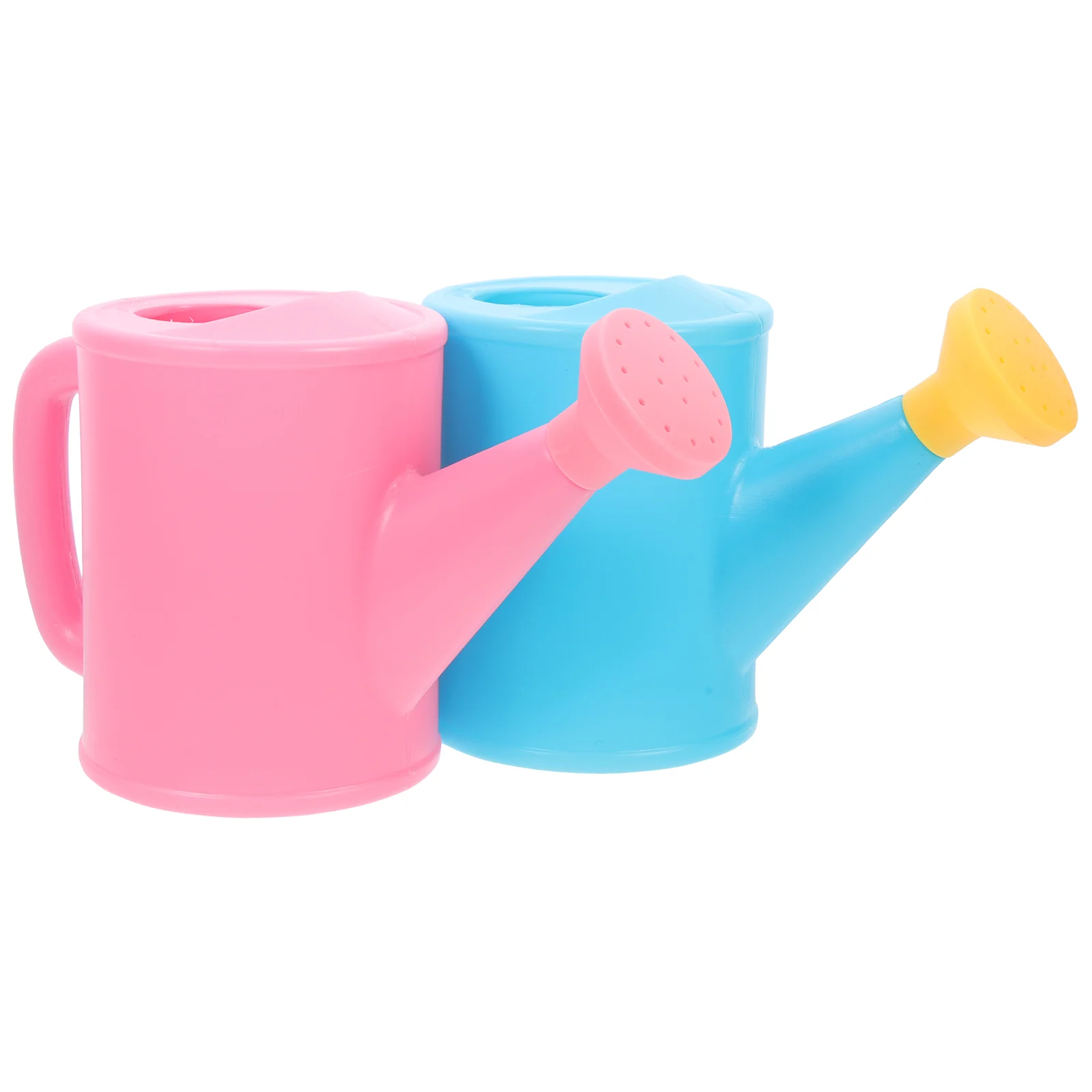 

2 Pcs Spray Bottle Kids Watering Can Gardening Kettle Small Long Spout Cans Jug Indoor Plants Pe Pots for Child Bucket