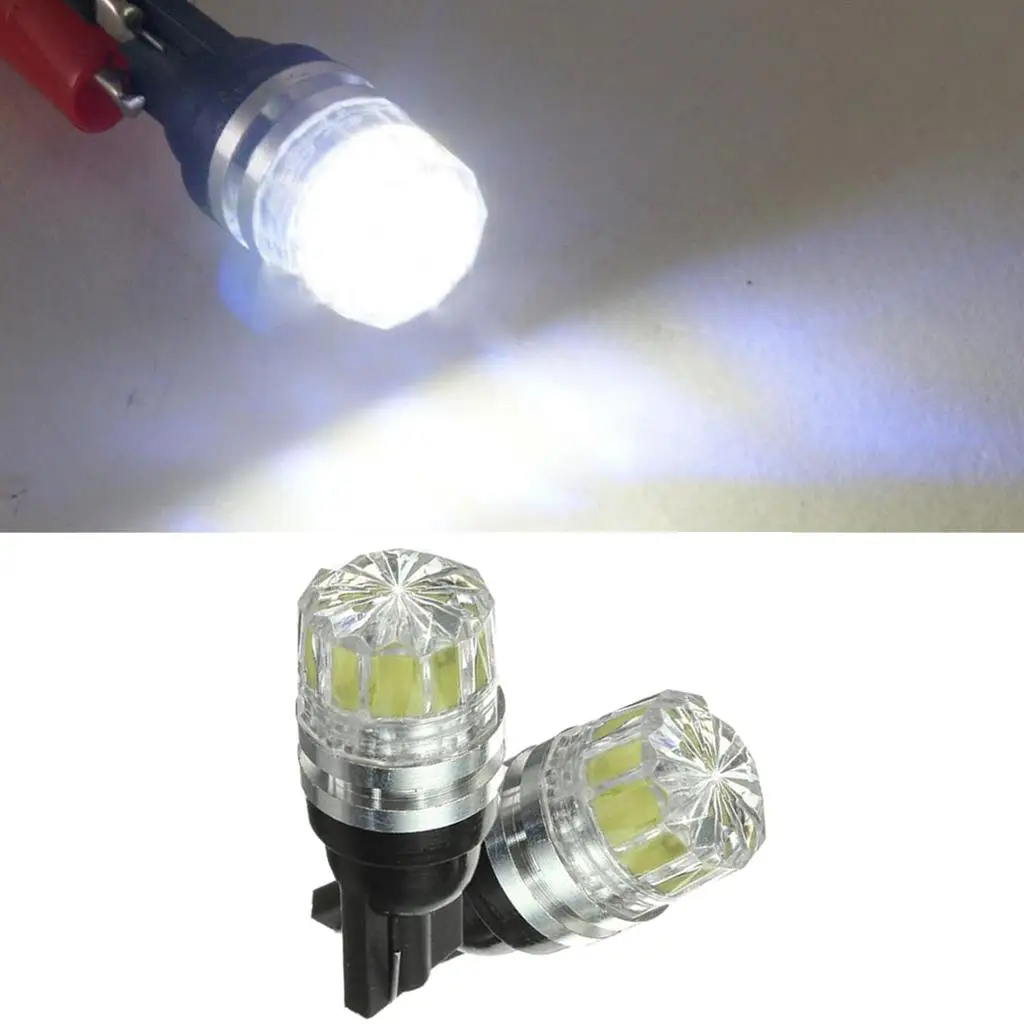 2pcs White T050 5 SMD LED Car Vehicle Side Tail Lights Bulbs Lamp DC 12V