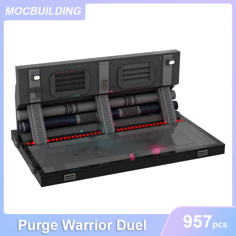 

Purge Warrior Duel Diorama MOC Building Blocks DIY Assemble Bricks Space Architecture Display Creative Xmas Toys Gifts 957PCS