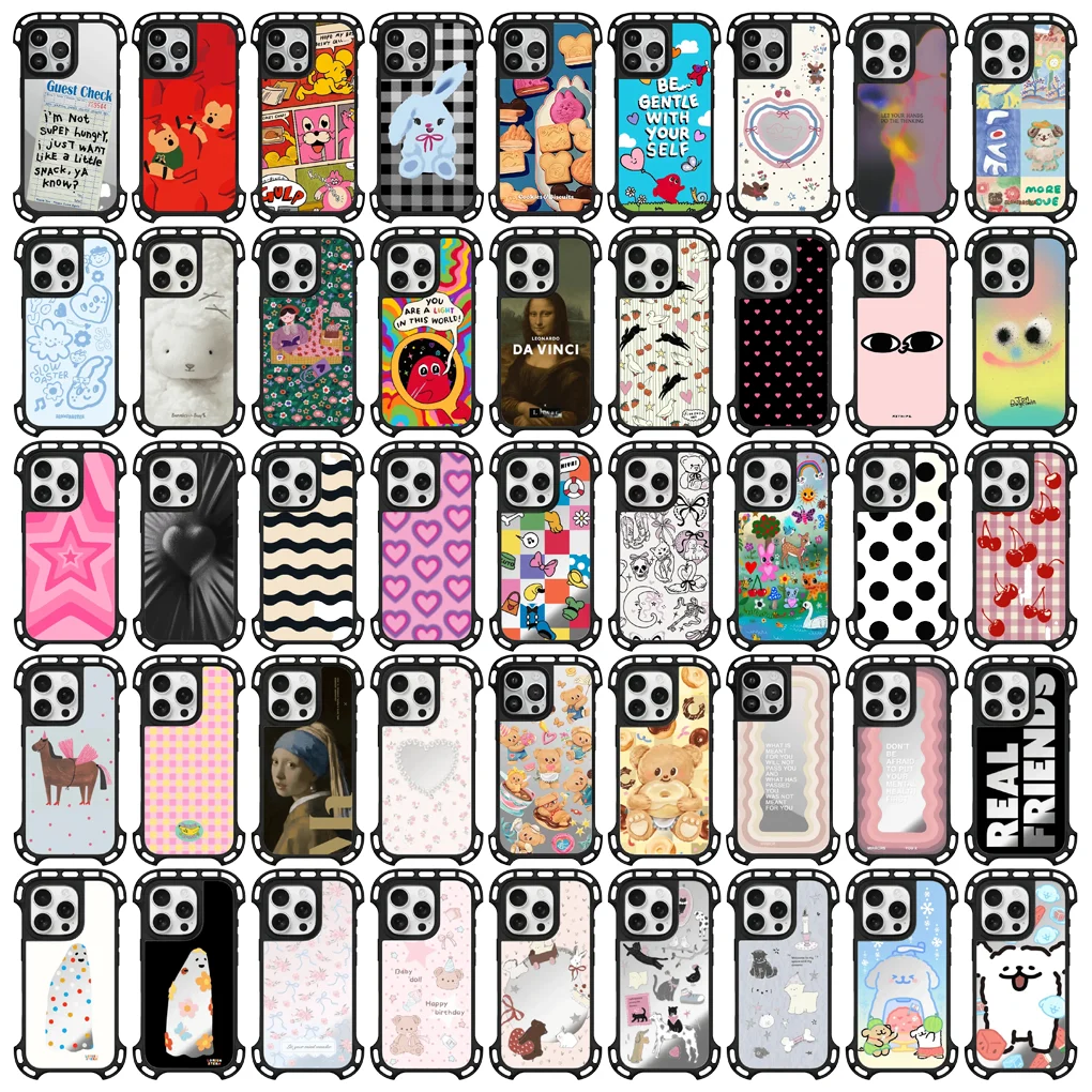 

Cartoon Pattern Big Corner Magnetic Phone Case Cover for IPhone 16 15 14 13 Pro Max Case
