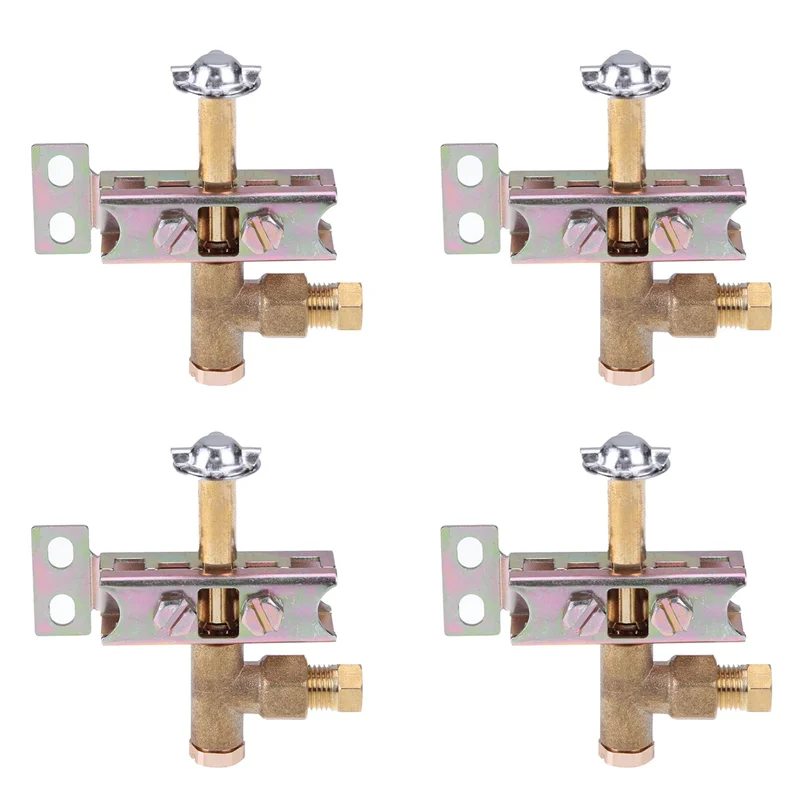 

AB66-4X Pilot Burner One Way Flame Bracket Can Have Natural Or LP Gas 3 Hole Propane /Butane Heavy Pilot Assembly
