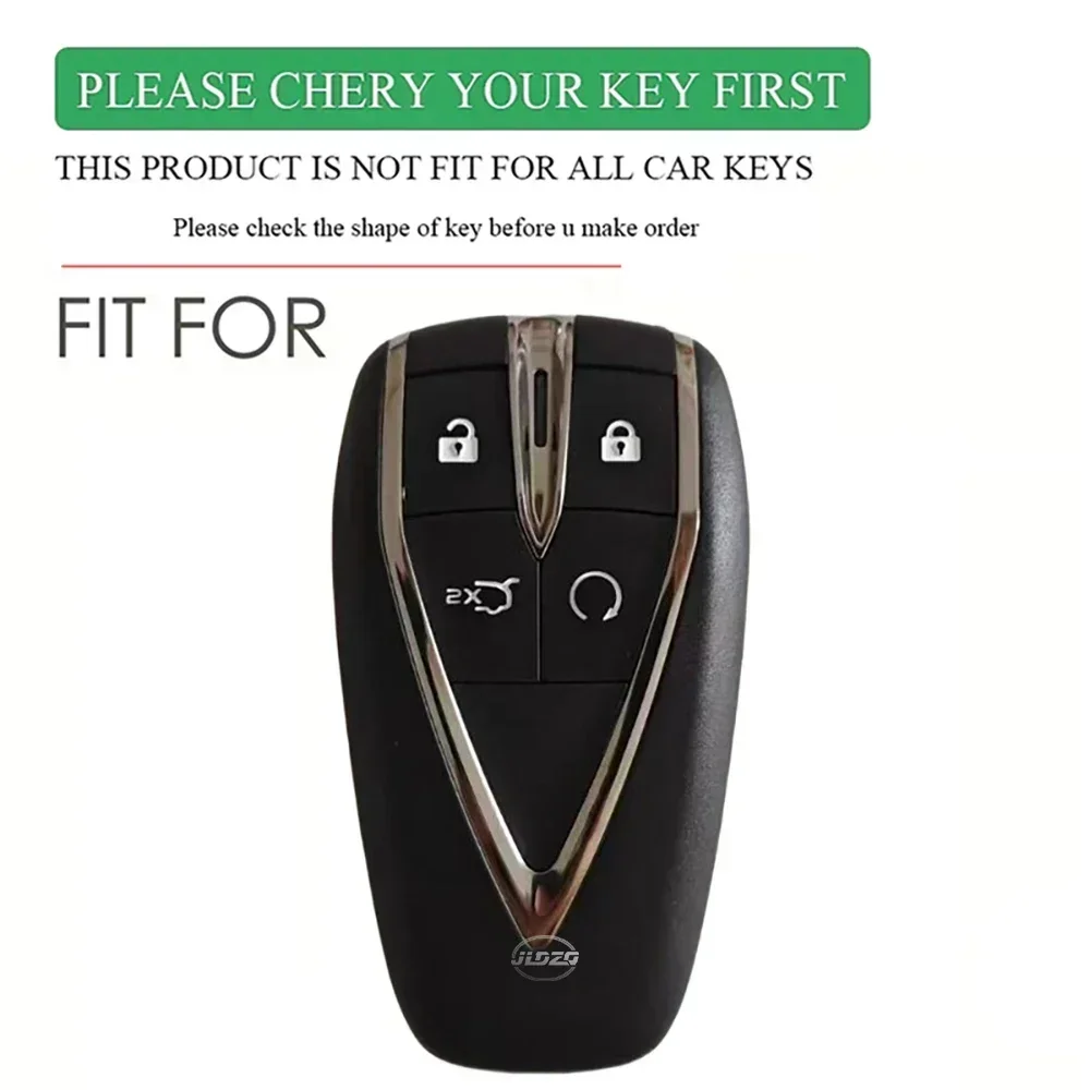 4 Button Car Key Case Cover For Changan Unit CS75 X7 Cs55 Cs75plus Keychain Holder Fob Keyring Shell Bag