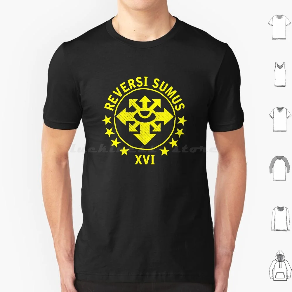Camiseta Reversi Sumus-We Are Returned, camiseta de algodón 6xl, camiseta negra Legion Traitor Chaos Luna Wolves Dark Angels Repent Dark Angels