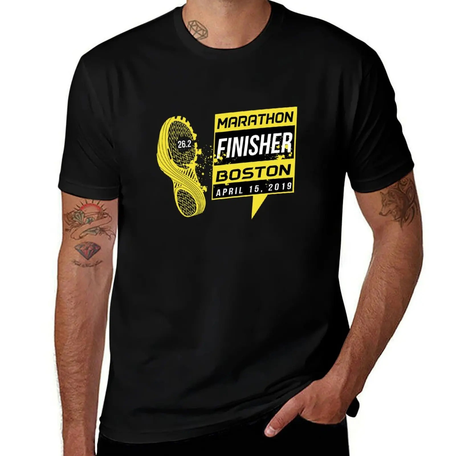 

Boston Marathon 2019 T-Shirt man t shirts high quality luxury brand t shirts for man graphic tees