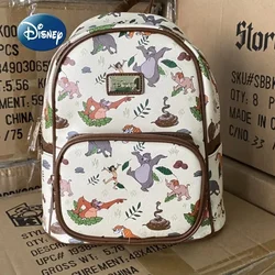 Disney mini mochila impermeável para mulheres, mochila bonito dos desenhos animados, bolsa de escola infantil, marca de luxo original, nova moda