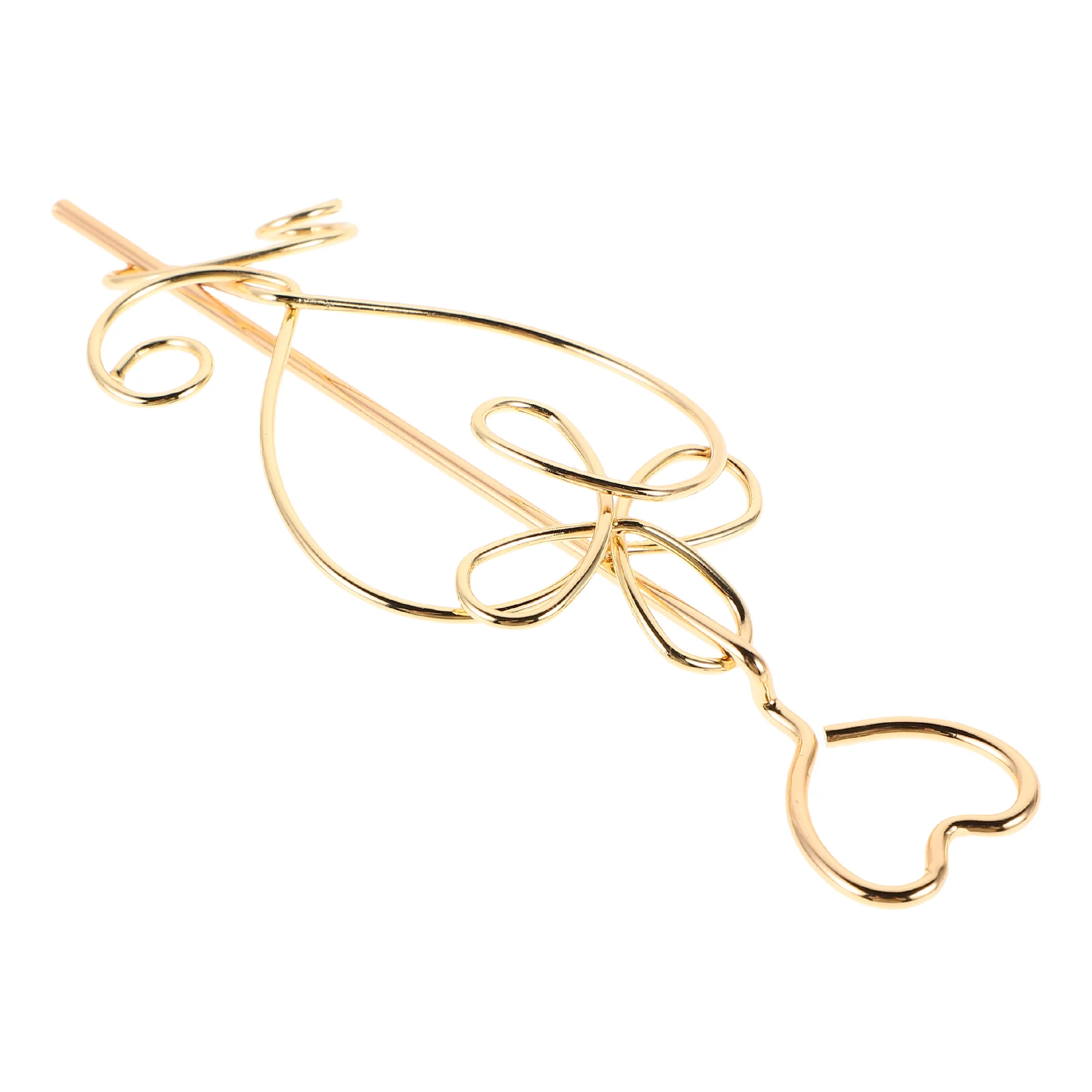 

Alloy Hairpin Long Hair Stick Vintage Chinese Style Minimalist Elegant Hair Accessories for Casual Formal Hairstyles