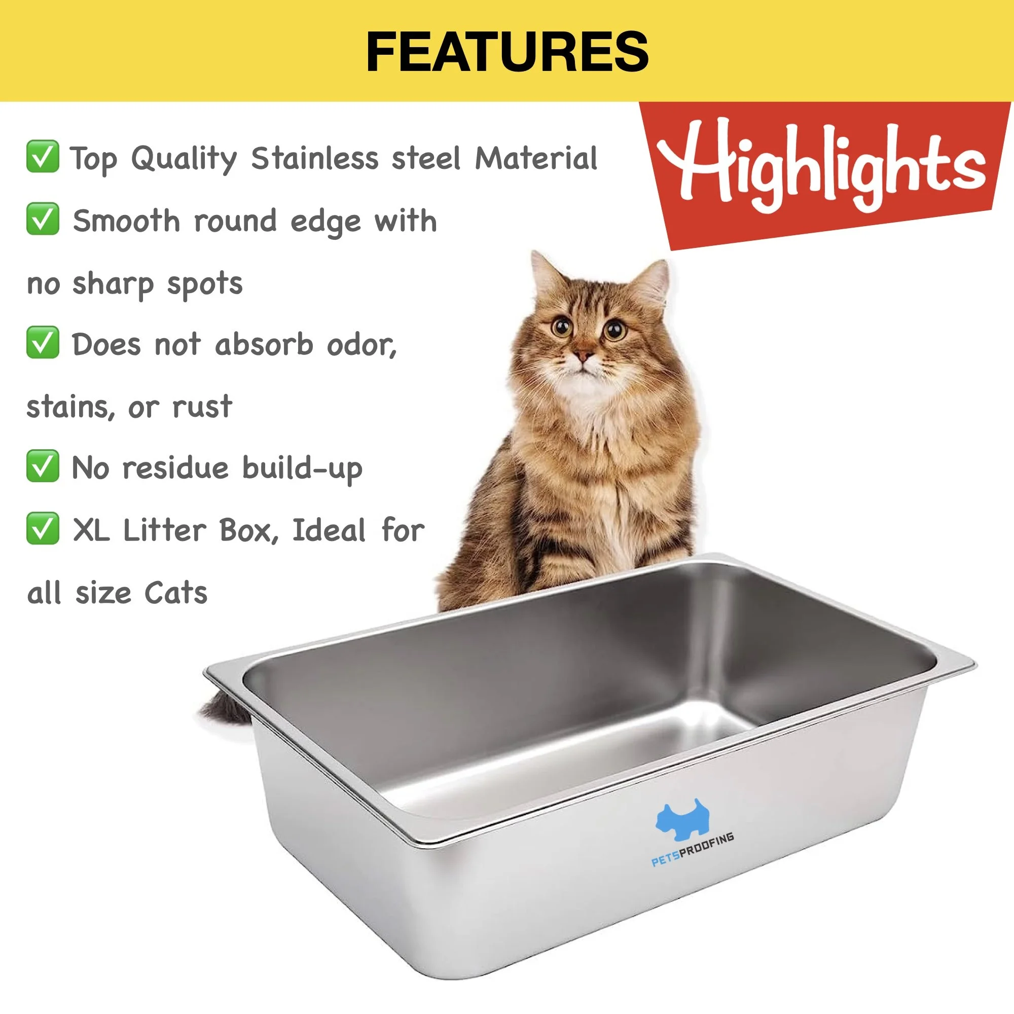 Wholesale Eco Friendly Pet Cleaning Portable Disposable Stackable Stainless Steel Cat Litter Box Toilet Furniture Litter Basin