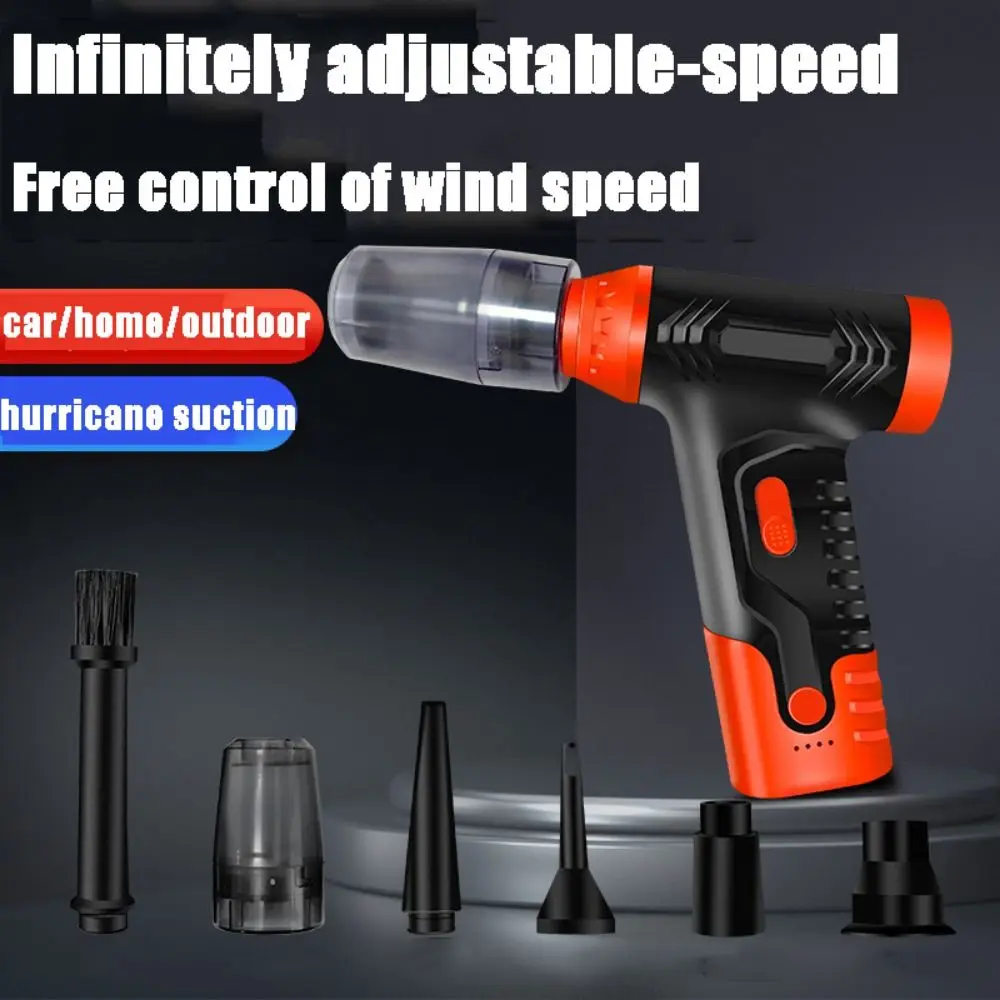 

130000 RPM Mini Violent Turbo Fan Brushless Motor High Power Powerful Air Blower Blow Suction Dual Purpose Rechargeable