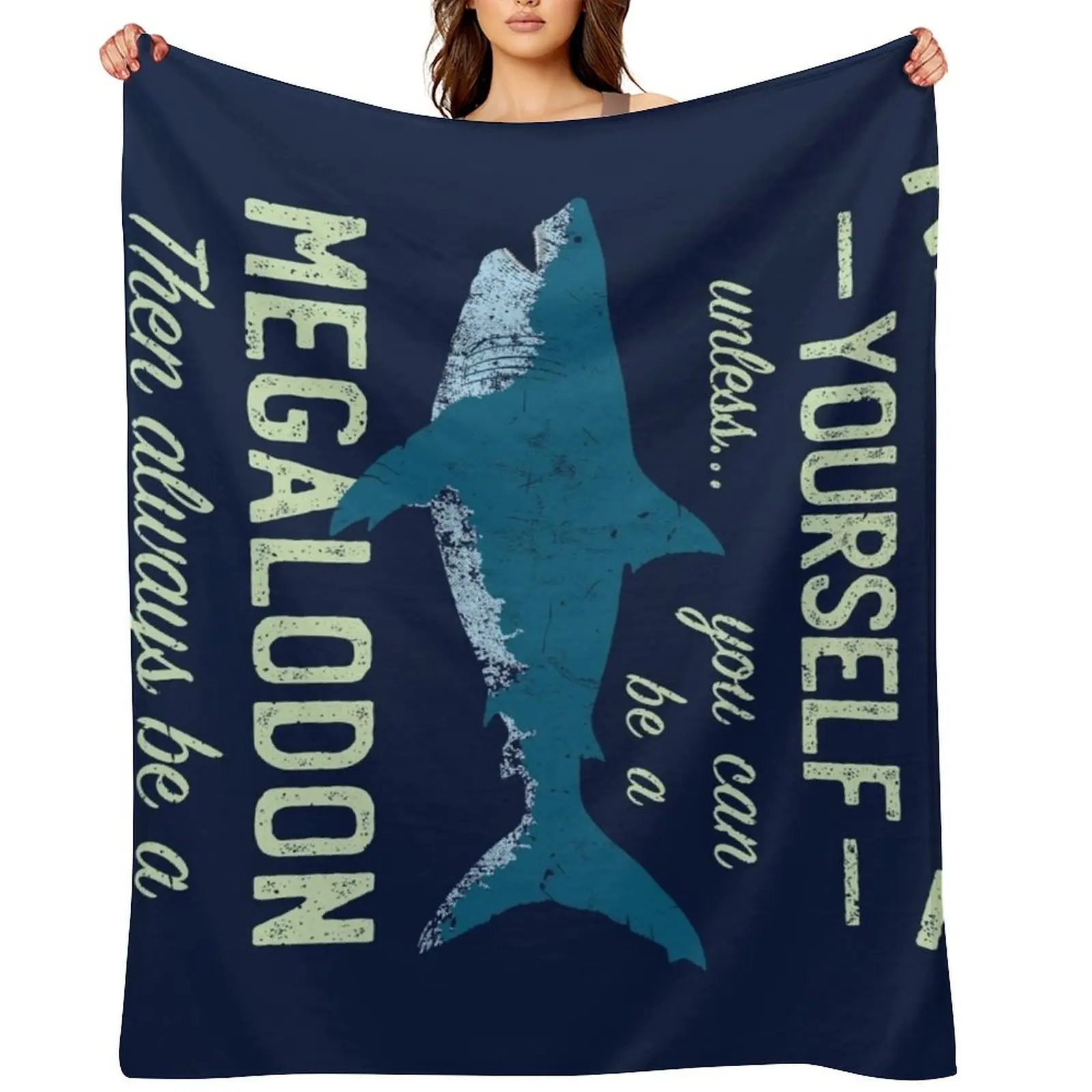 

Megalodon - Always be Meg! Throw Blanket cosplay anime Baby Shaggy Luxury St Blankets