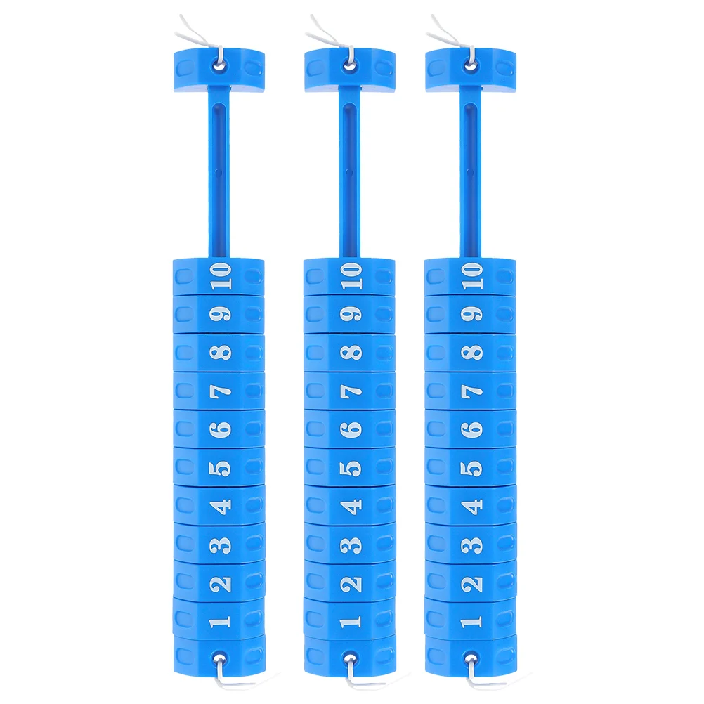 

3pcs Soccer Convenient Score Markers Scores Keeper Portable Blue Foosball Counter Min Scoring Marker Practical Durable Plastic