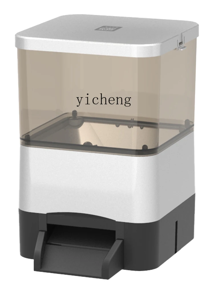 Automatyczny karmnik solarny TQH dla ryb, programowany karmnik, inteligentny karmnik o dużej pojemności dla ryb Koi, zewnętrzny, odporny na karmę, myszy i owady.