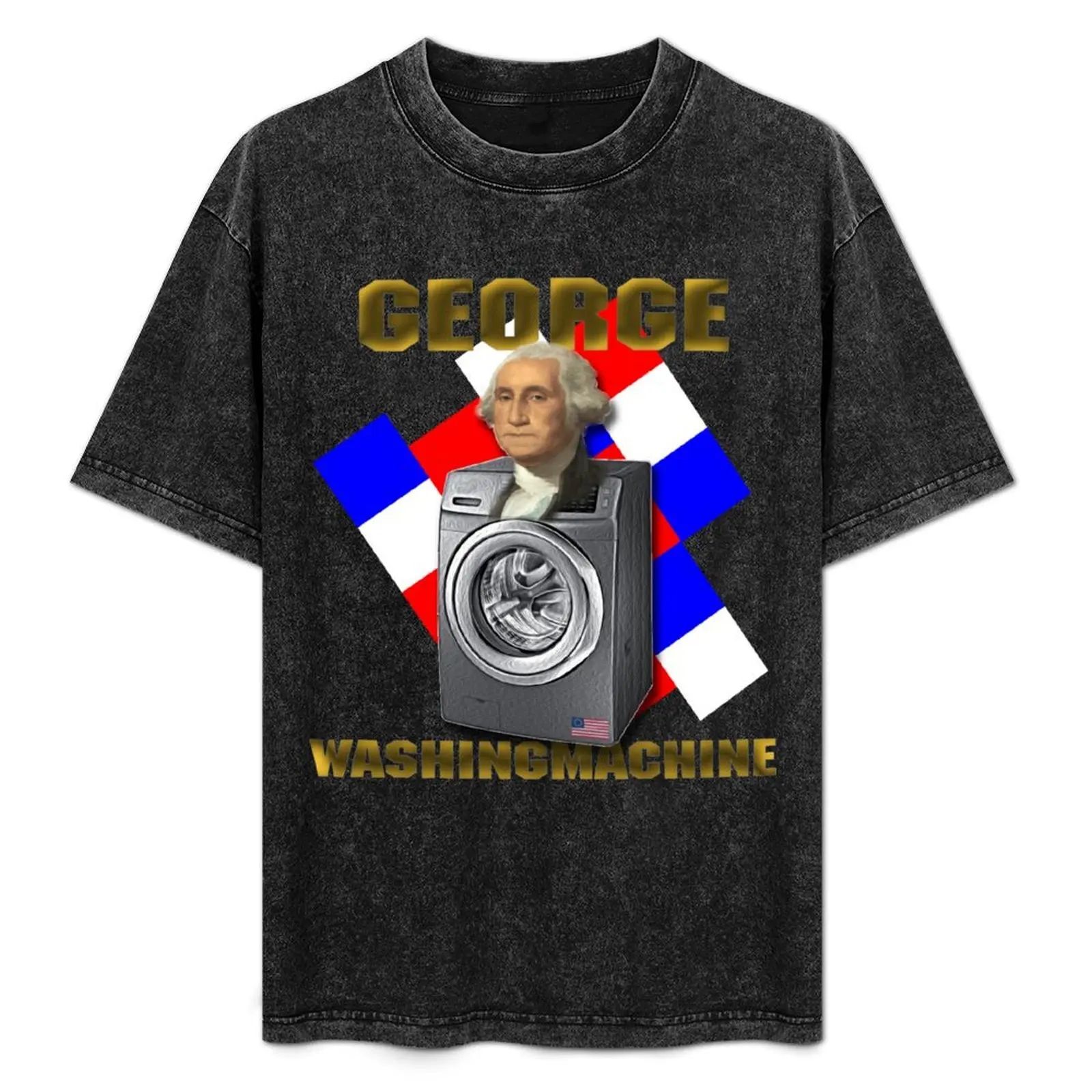 

George WashingMachine T-Shirt Simple Graphic Design T-Shirt