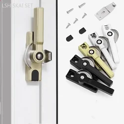 2pcs Aluminum Alloy Window Lock Left and Right Bidirectional Doors and Windows Handle Buckle Sliding Window Security Locks