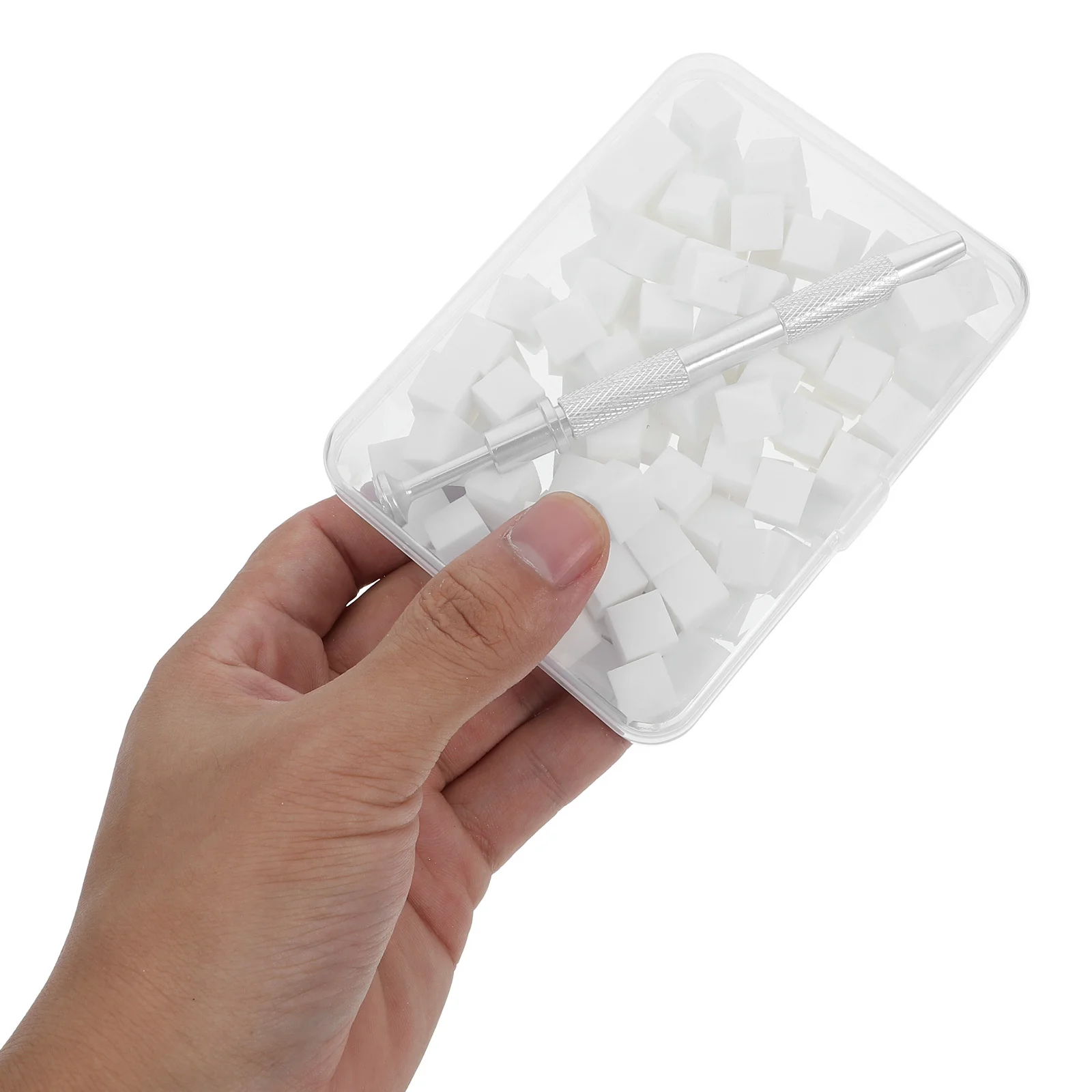 1 ensemble Kit d'éponges 4 griffes Mini éponges de manucure pour ongles dégradés bricolage outils d'art des ongles remplacement stylo de saisie en métal manucure ongles