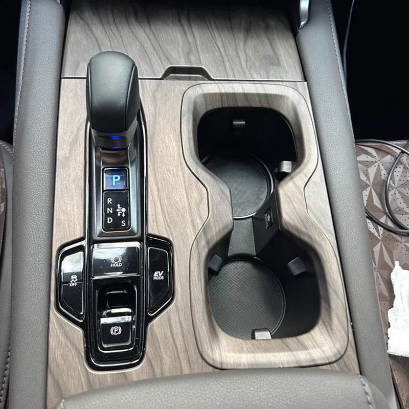 

For Lexus RX 350 350h 450h 500h+ AL30 2023-2026 Peach Wood Grain Stick Center Console Gear Shift Panel Cover Frame Accessories
