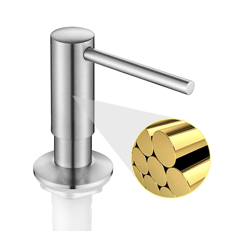

500ml kitchen sink soap dispenser Black dispenser Liquid soap Brass pump head Liquid soap bottle Hand pressed sink counter liqui