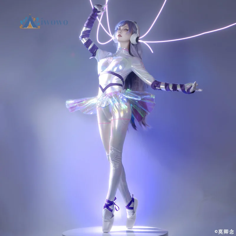 

Аниме игра Muse Dash косплей костюм Мариджа механический танец женский кожаный сексуальный комбинезон платье комплект Хэллоуин карнавальная форма