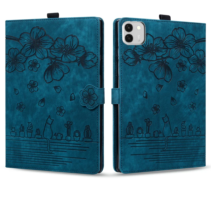 

Case For Honor Magicpad 4 12.3 inch 2026 Cover Emboss 3D Flower Cat Wallet Stand Cover For Funda Honor Magic Pad 4 Case Coque
