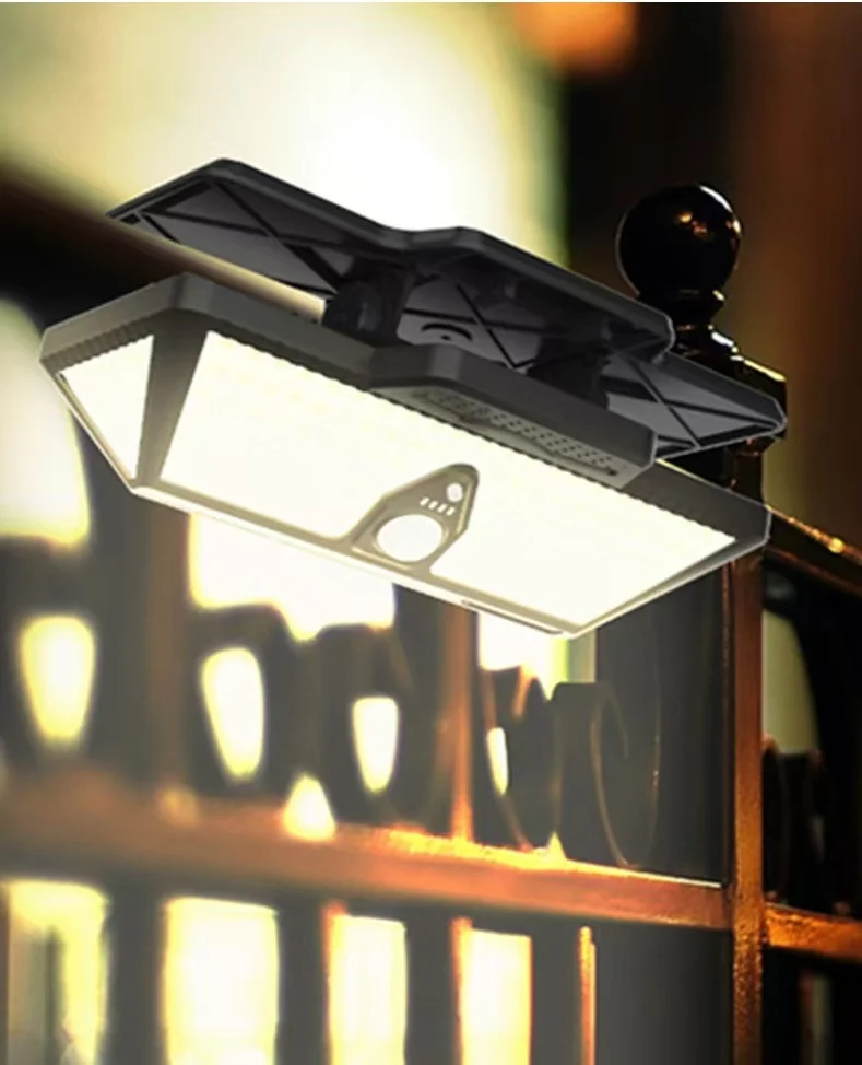 

6000mAh Solar Outdoor Wall Yard Camp 209pieces LED Lamp Beads, High-capacity Solar Sensor Light