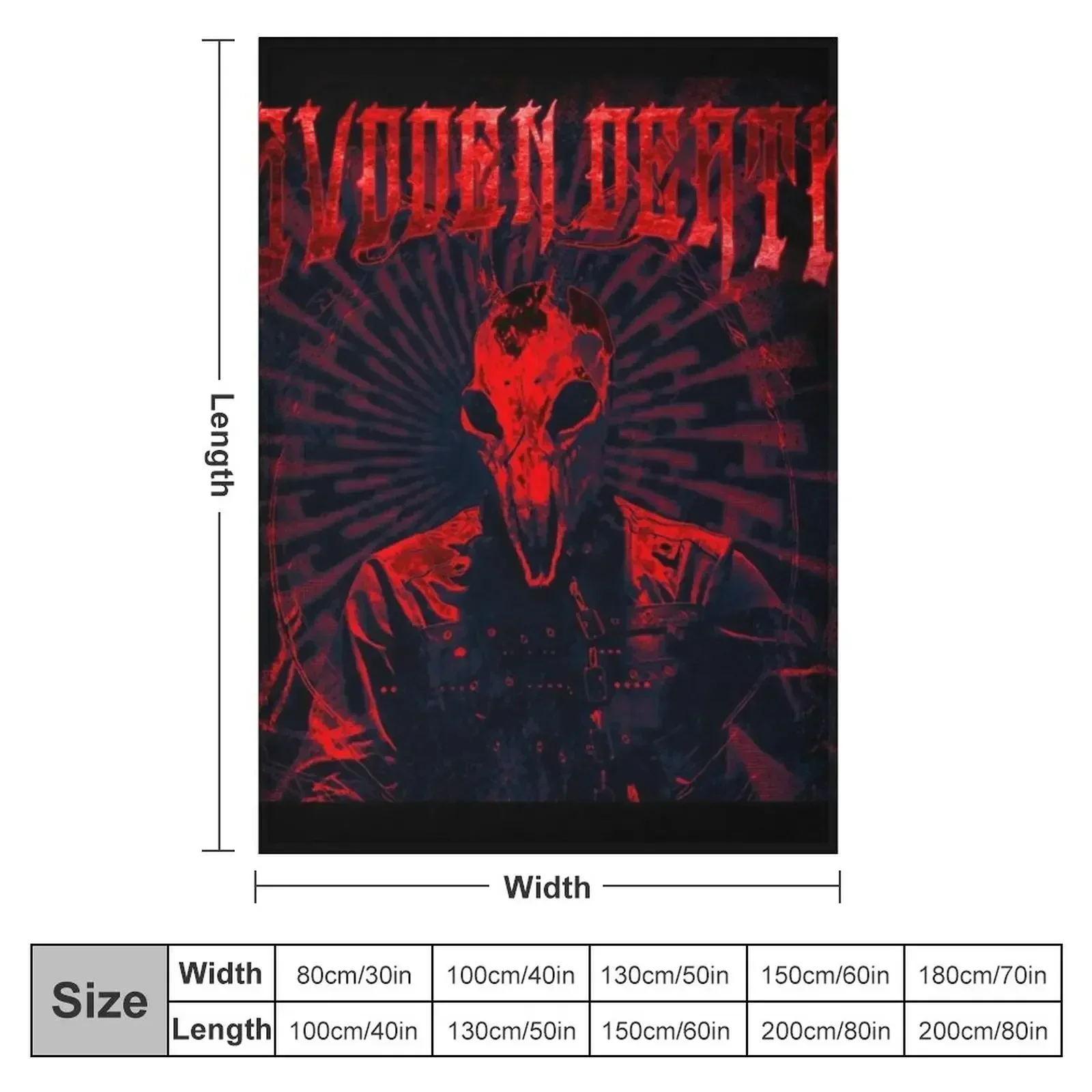 Svdden Death metal Throw Blanket Nap Heavy Weighted Decorative Sofas Blankets