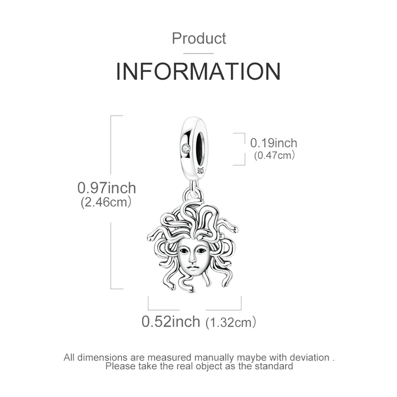Girl Head Dangle Greek Mythology Charms Beads Fit 925 Sterling Silver Charms Bracelet Beads Jewelry Gifts for Women