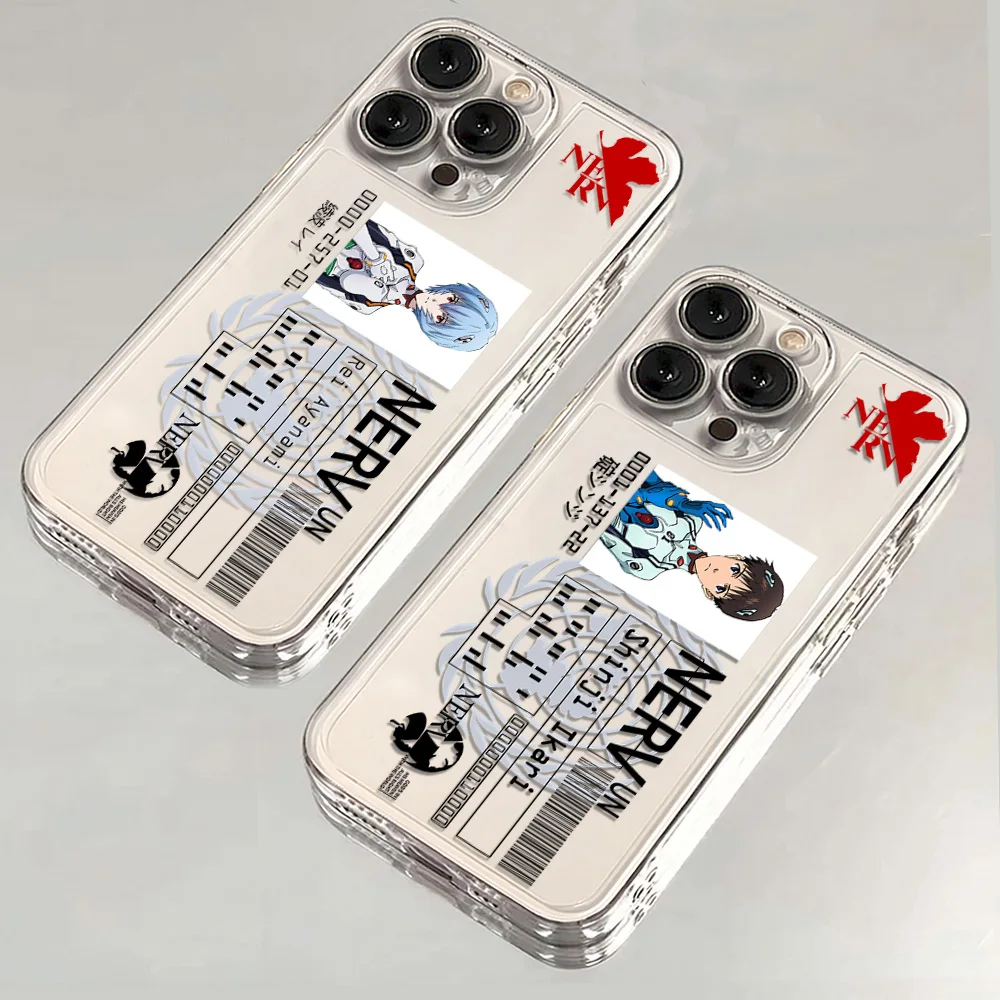 Cool E-Evangelions Phone Case For iPhone 16e 16 15 14 13 12 11 Mini Pro Max X XR XSMax 7 8 Plus Tran