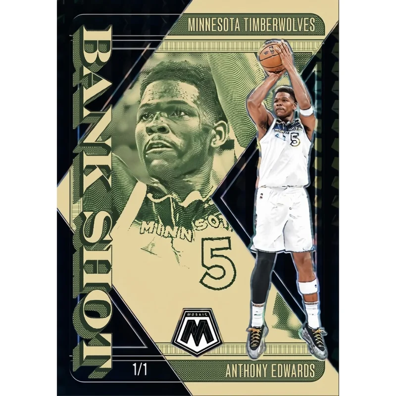 DIY Panini Homemade NBA Stephen Curry Anthony Edwards LeBron James Shai Gilgeous-Alexander Alexander Bank Shot series