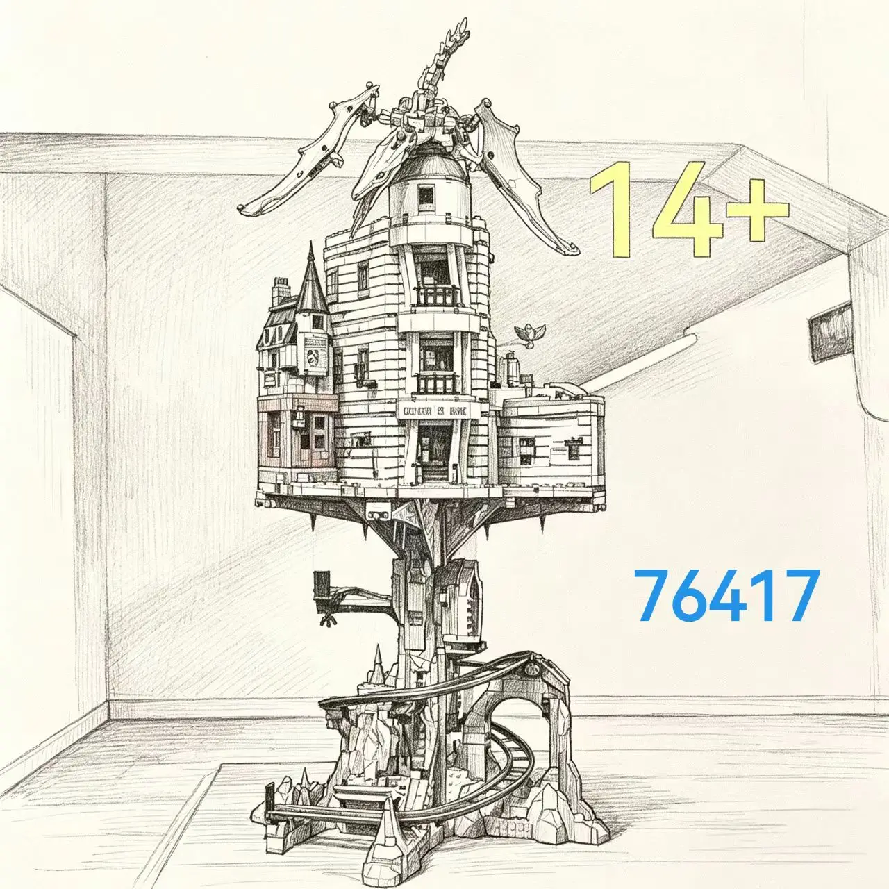 2026 New 4803PCS Street View Bank City MOC Collector's Edition Home Decoration Model Ornament Adult Birthday Gift