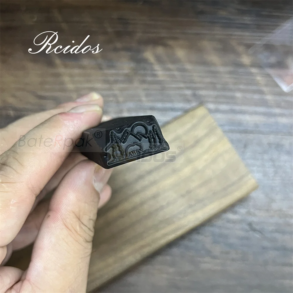 RCIDOS  Wilderness Scene Design stamp 19x10mm(Width x Height),DIY Bracelet/jewelry symbols steel stamp