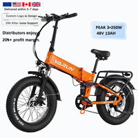 VARUN EU Warehouse Wholesale 20-Inch Electric Bike 48V 13Ah EBIKE Fat Tire Electric City Bikes Electric Bicycle Custom