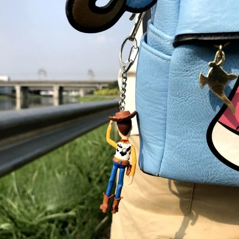 سلسلة مفاتيح تمثال لطيفة على شكل بضائع كرتونية جديدة من ديزني وودي، تزيين حقيبة ظهر مخصصة للأولاد والبنات كاواي، هدية للعطلات #3