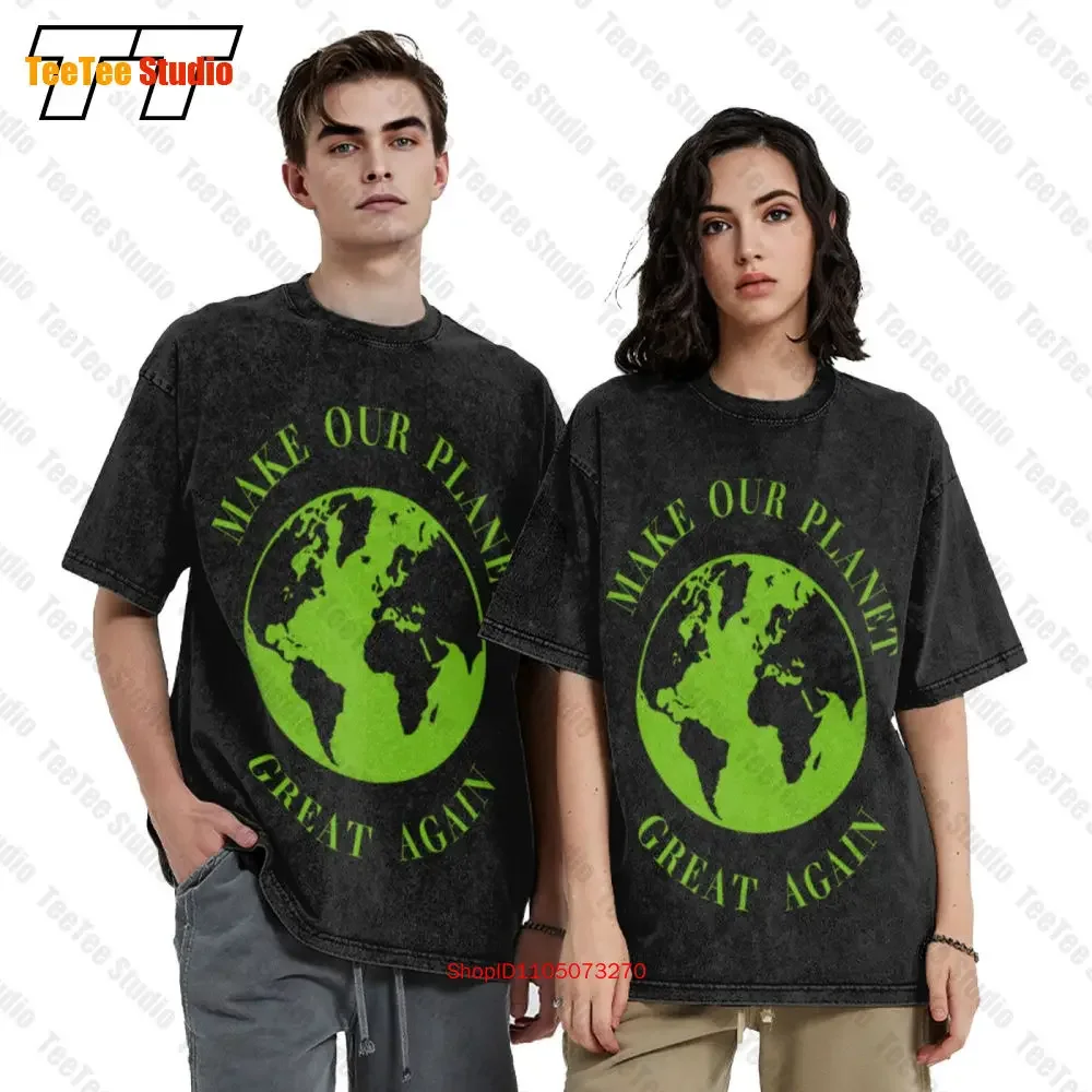 Earth Day Make Our Planet Great Again By Spread Vintage Oversized T-Shirt DYMU