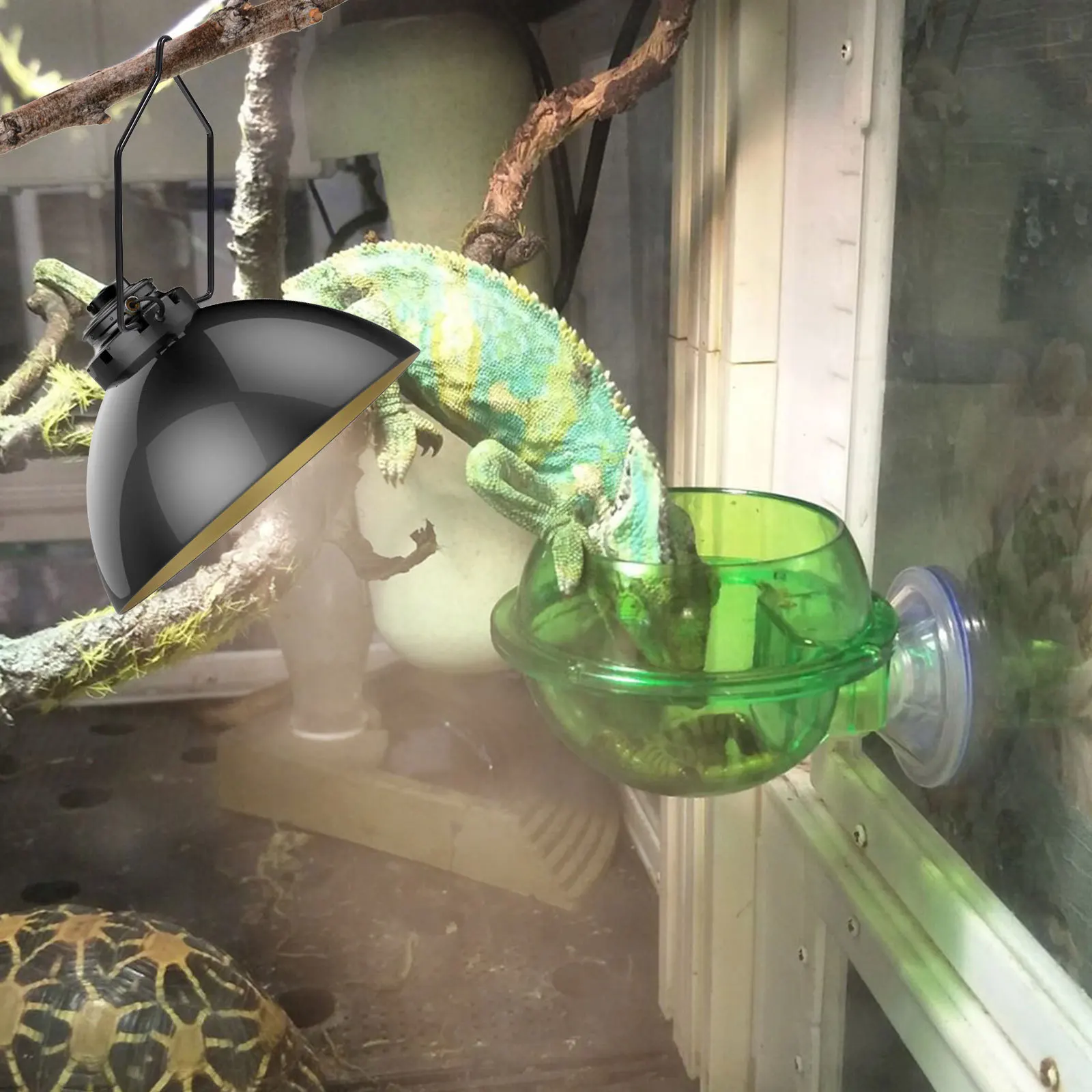 

10Pcs Reptile Lampshade Clips Iron Lamp Holders Stable Fixing Clips for 55-85 Inch Reptile Lamp Accessories Light Cover Clamps