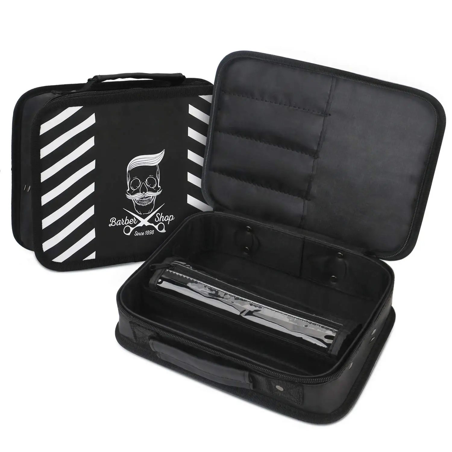 Friseur Werkzeuge Lagerung Tasche Haarschnitt Schere Koffer Multifunktions Organizer Clipper Kämme Große Kapazität Fall Styling Werkzeuge – Detail 31
