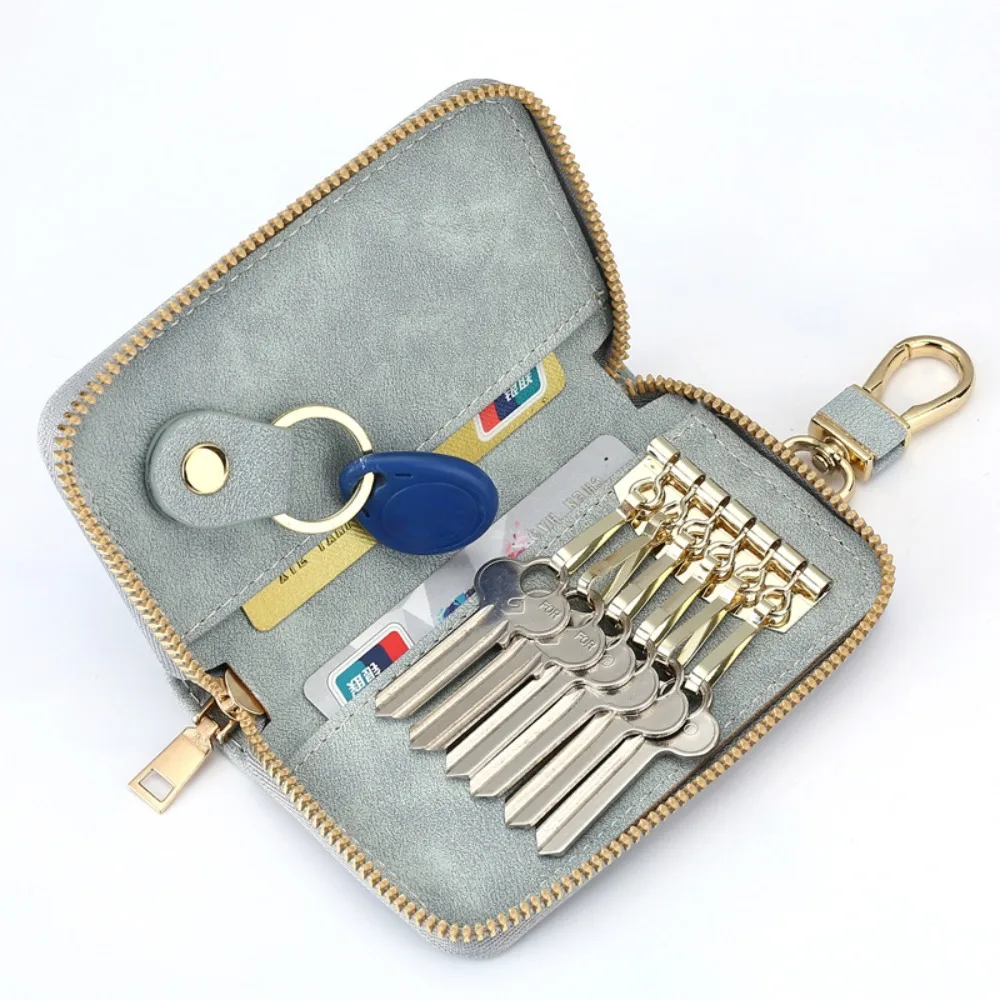 DIY Skórzany brelok z zamkiem błyskawicznym, etui na klucze, wytrzymały organizer na klucze, organizer na klucze samochodowe, etui na karty