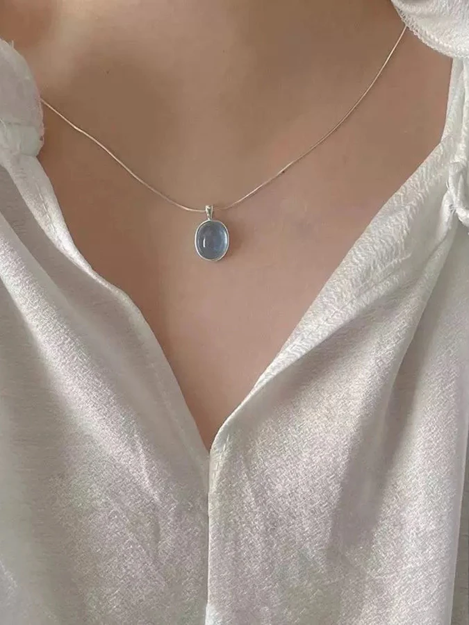 silver-sky925-pure-silver-necklace-with-sea-turquoise-snake-bone-lockbone-chain-simple-luxury-jewelry-for-women-online-exclusive