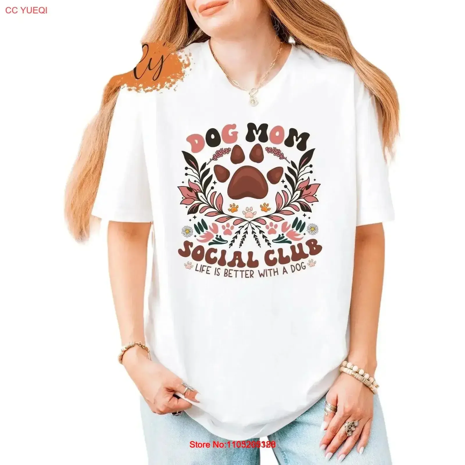 Dog Mom Social Club T Shirt Life Is Better With A Mama SweaT Mothers vintage Washed Slightly designer clothes Comfortable