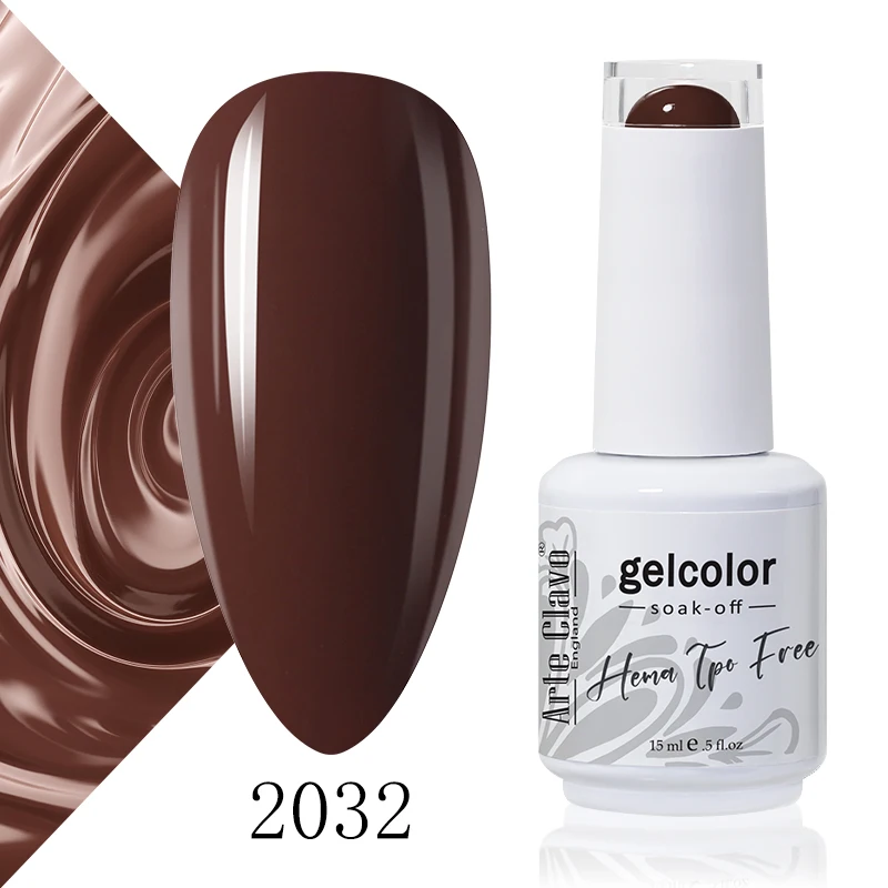 Arte Clavo Rose Red Kleur Serie 15 ml Gel Nagellak Hot Koop Langdurige Losweken Vernis Hybrid Nail Art top Bsae Maincure