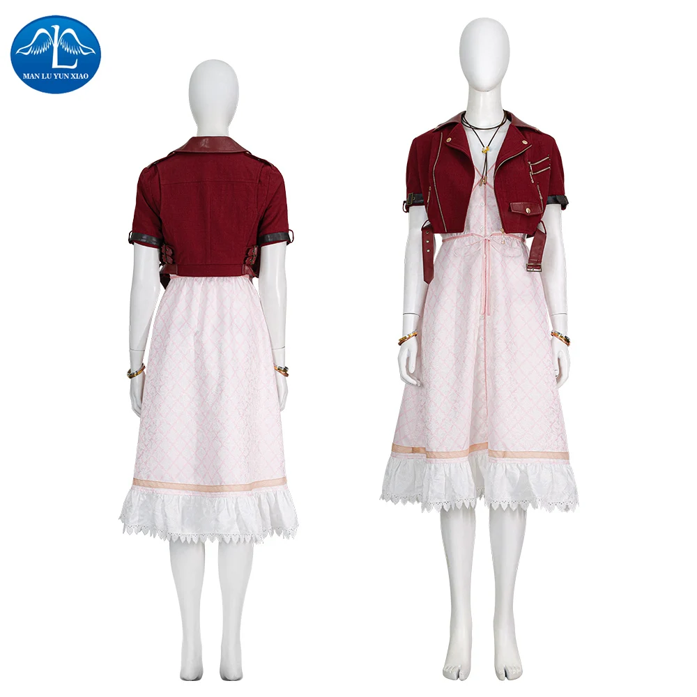 

Final Fantasy Tifa Costume Cosplay Aerith Gainsborough Halloween Adult Cosplay Full Set for Women cosplay costumes