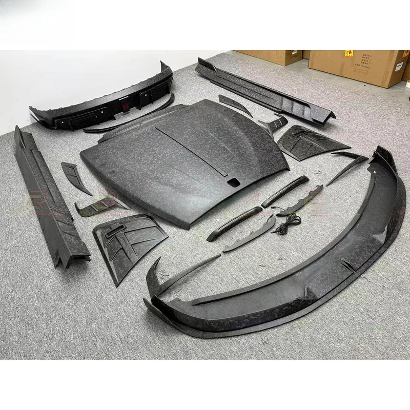 MSY Style Matte Carbon Body Kit for Spectre 2025 Hood Bumper Front Diffuser Side Skirt Exterior Accessories