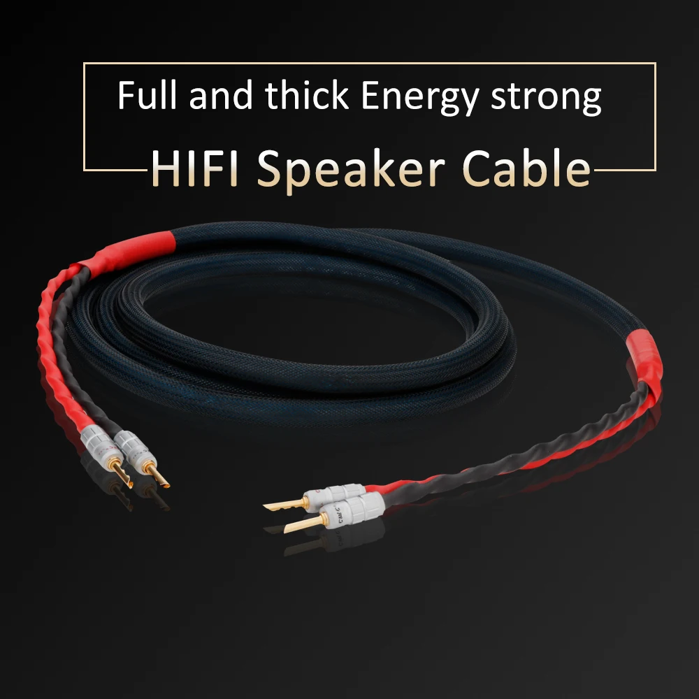 Высококачественные Hi-Fi Аудиокабели для динамиков Preffair, OCC посеребренный проводник, Аудиокабели для громкоговорителей с Z-образными банановыми штекерами