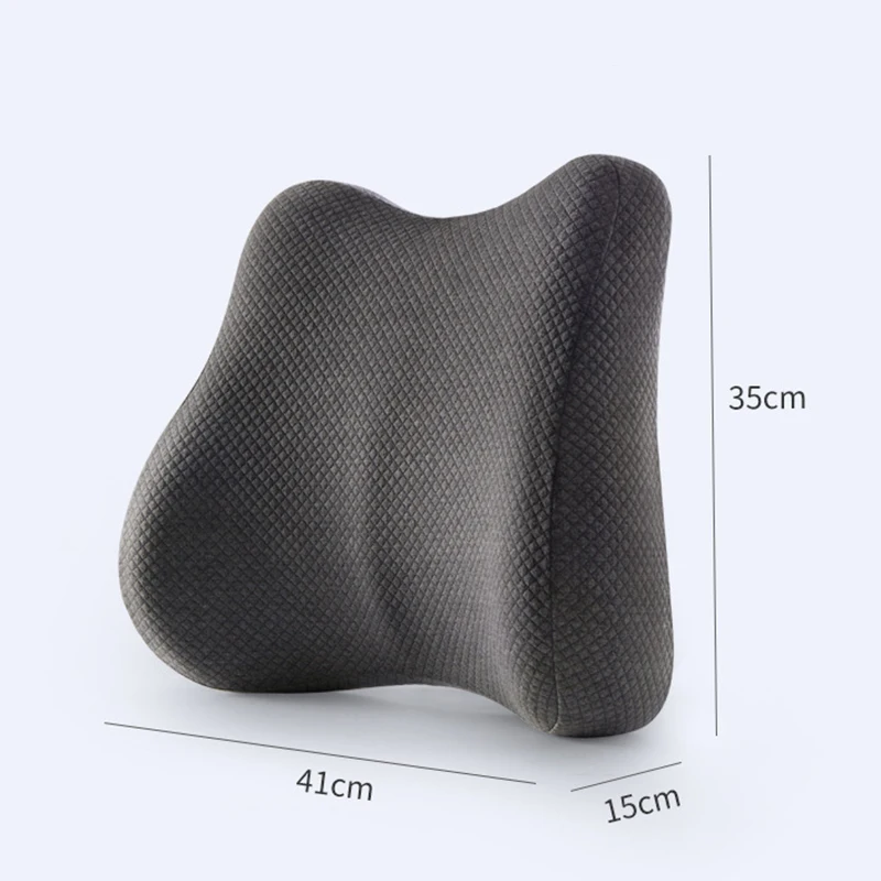 Lumbar Cushion Back Memory Support Pillow Foam Ergonomic Orthopedic Office Relax Memory cotton chair backrest cushion