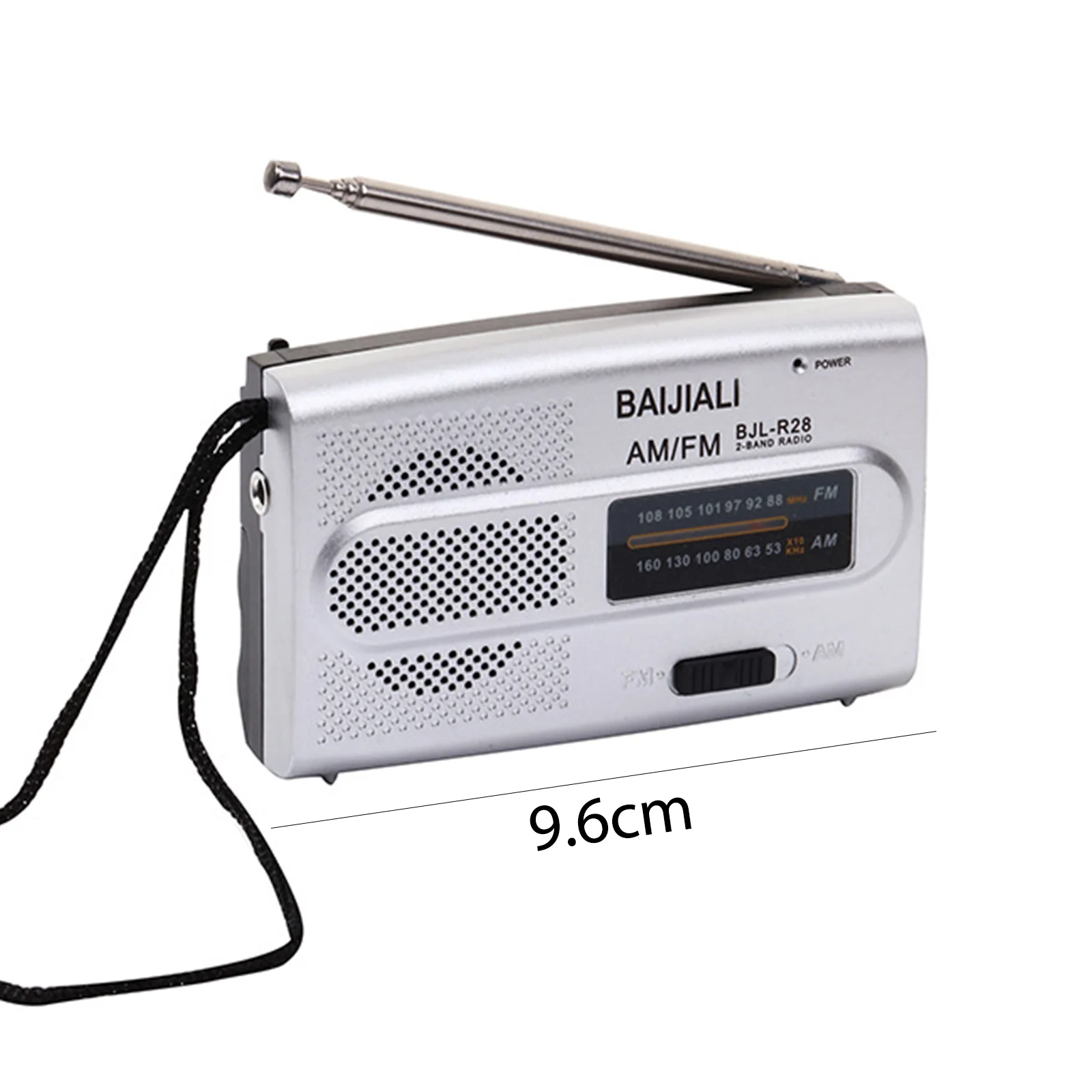 Digital Retro Radios Memory Function Handheld Short/Long Wave Radio Devices Manual Channel Search Battery Powered for Old People